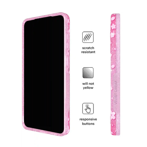 Cherry Blossom Glitter Samsung Case