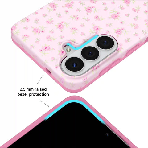 Dainty Pink Floral Samsung Case