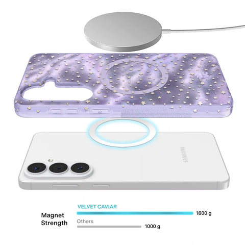 Lilac Celestial Stars Samsung Case
