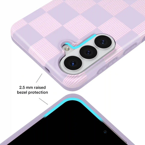 Lilac Vibe Checkered Samsung Case