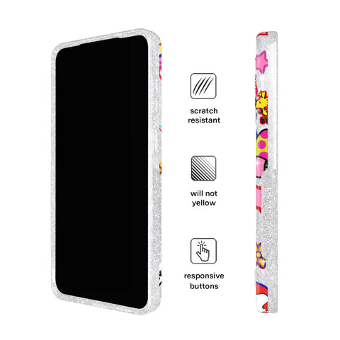 Snoopy Patchwork Glitter Samsung Case