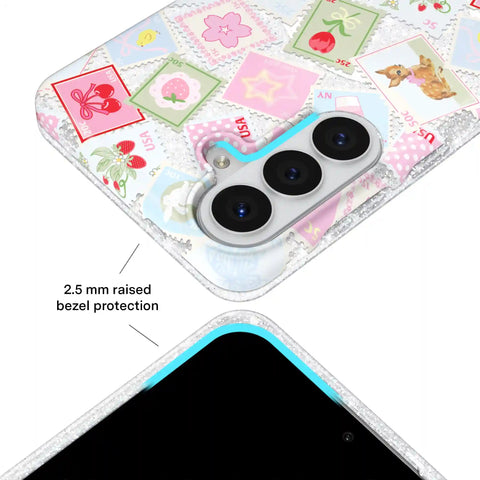 Spring Whimsy Stamps Glitter Samsung Case