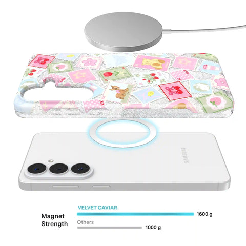 Spring Whimsy Stamps Glitter Samsung Case