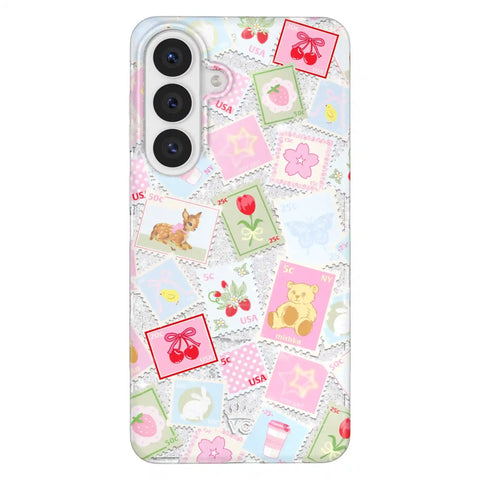 Spring Whimsy Stamps Glitter Samsung Case