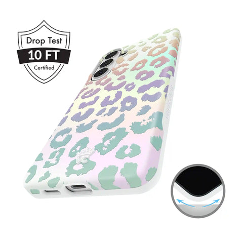 White Opal Leopard Samsung Case