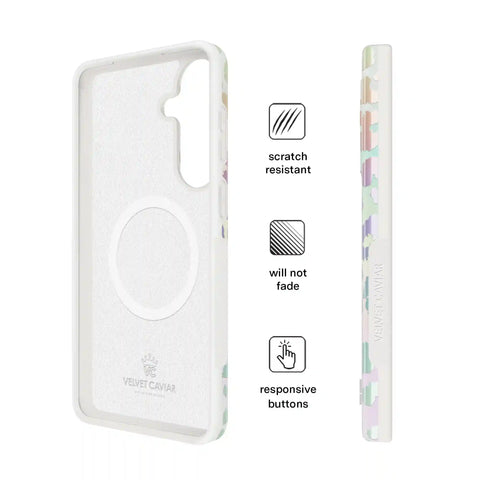 White Opal Leopard Samsung Case