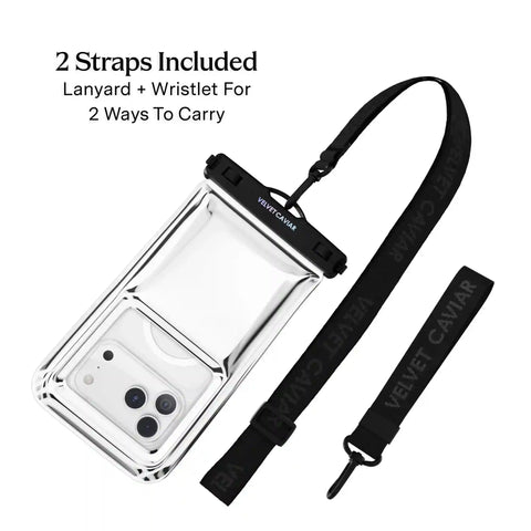 Silver Holo Waterproof Floating Phone Pouch