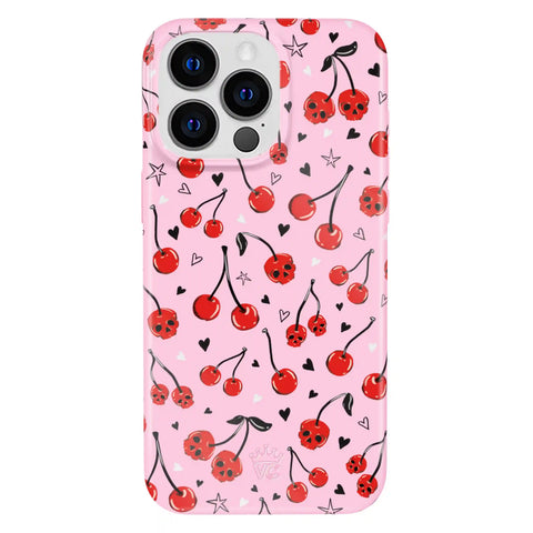 Sour Cherry Skulls iPhone Case