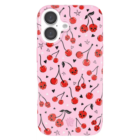 Sour Cherry Skulls iPhone Case
