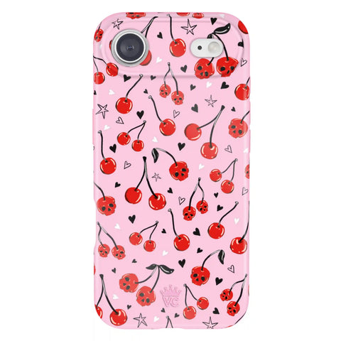 Sour Cherry Skulls iPhone Case