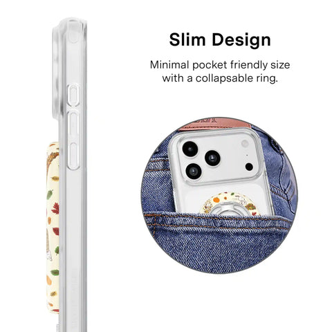 Snoopy Autumn Leaves MagSafe Grip Ring