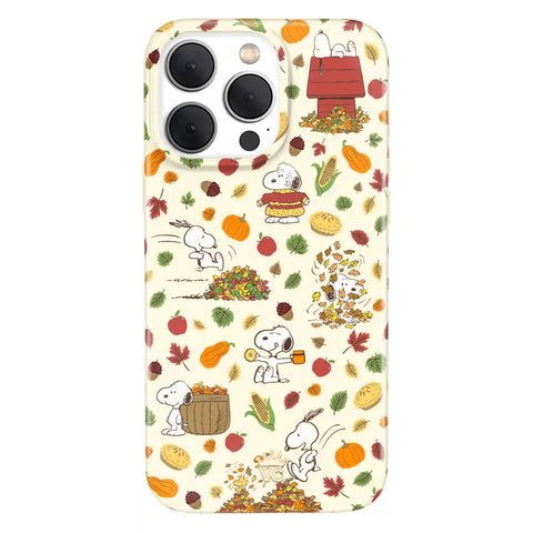 Snoopy Autumn Leaves iPhone Case