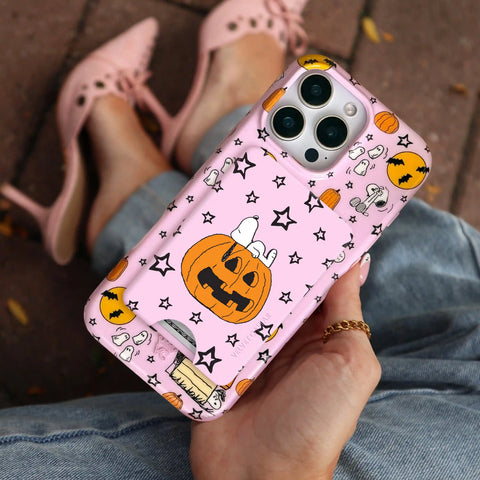 Snoopy Pink Pumpkin MagSafe Wallet