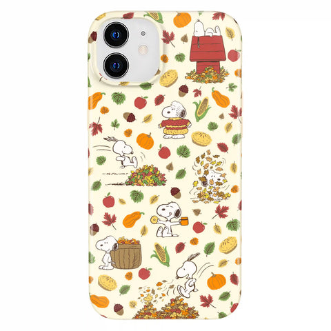 Snoopy Autumn Leaves iPhone Case