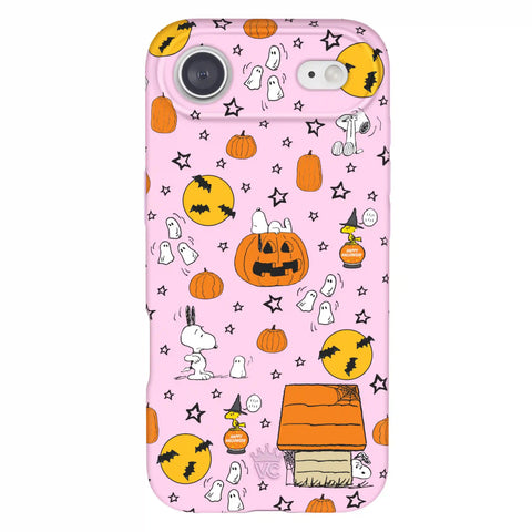 Snoopy Pink Pumpkins iPhone Case