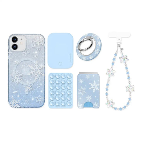 Snow Angel Glitter iPhone Bundle Set