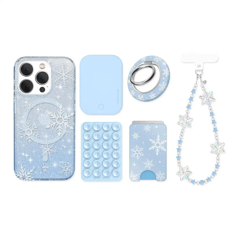 Snow Angel Glitter iPhone Bundle Set