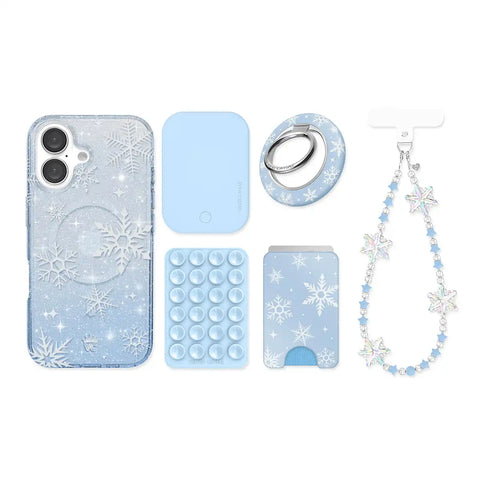 Snow Angel Glitter iPhone Bundle Set