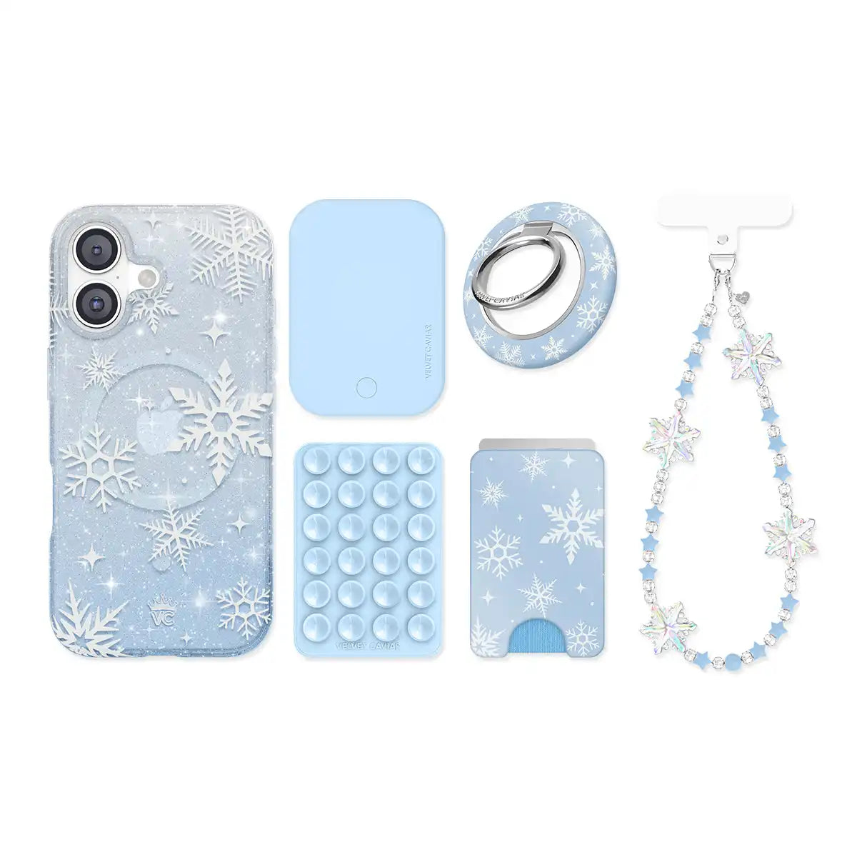 Snow Angel Glitter iPhone Bundle Set