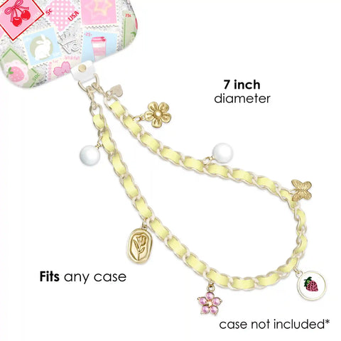 Spring Dreams Leather Chain Phone Charm