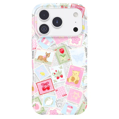 Spring Whimsy Stamps Glitter iPhone Case