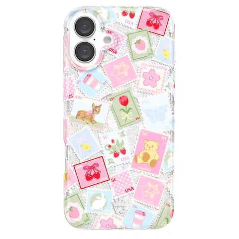 Spring Whimsy Stamps Glitter iPhone Case