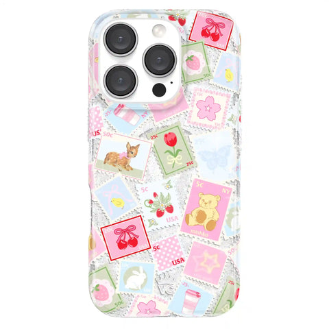 Spring Whimsy Stamps Glitter iPhone Case