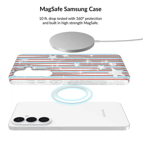 Stars & Stripes Glitter Samsung Bundle Set