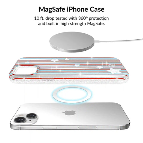 Stars & Stripes Glitter iPhone Bundle Set