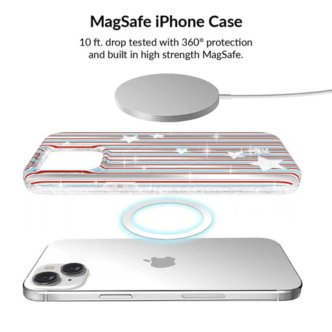Stars & Stripes Glitter iPhone Bundle Set
