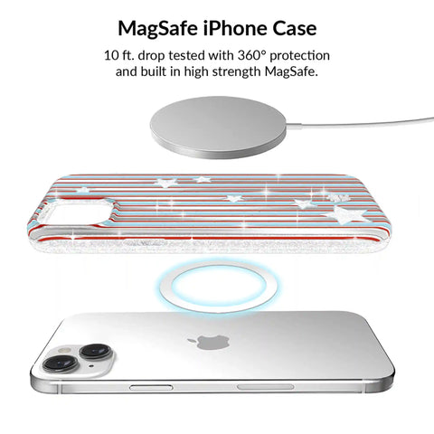 Stars & Stripes Glitter iPhone Bundle Set