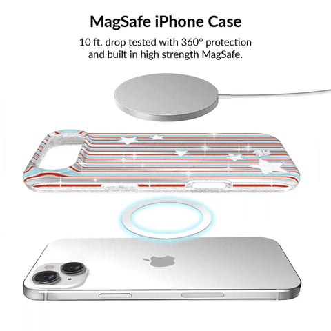 Stars & Stripes Glitter iPhone Bundle Set