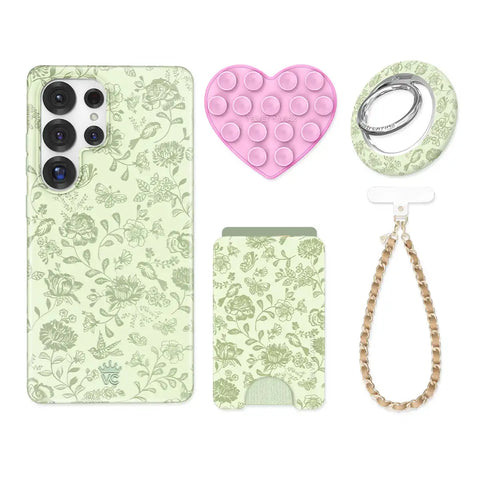 Storybook Sage Floral Samsung Bundle Set