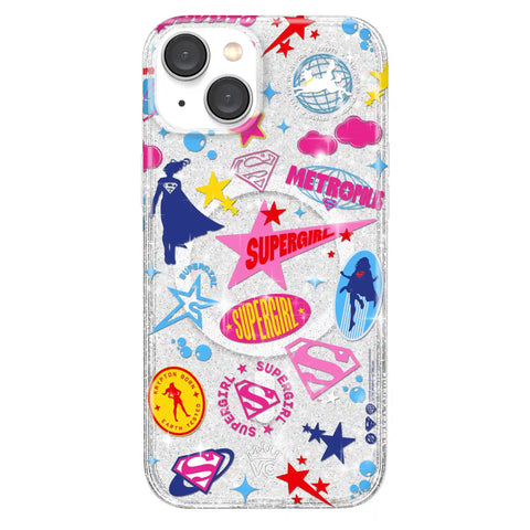 Supergirl Krypto Glitter iPhone Case