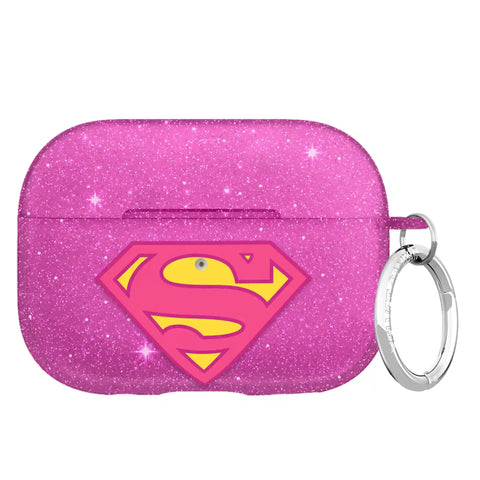 Supergirl Stardust Glitter AirPod Case