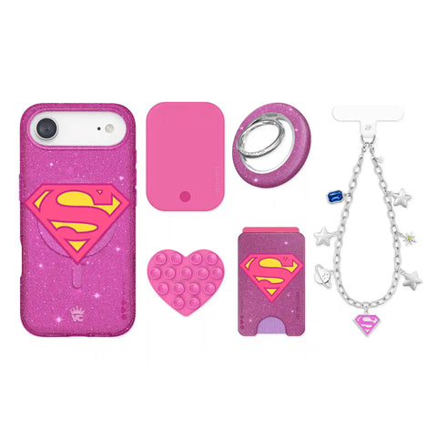 Supergirl Stardust Glitter iPhone Bundle Set