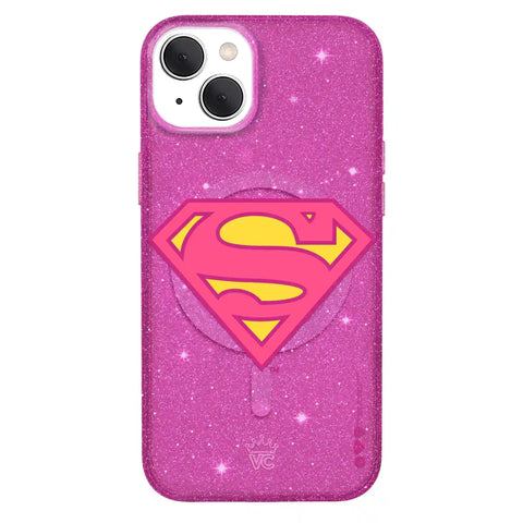 Supergirl Stardust Glitter iPhone Case