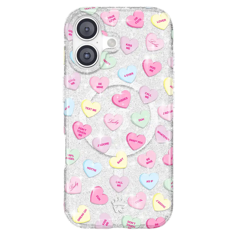 Sweet Hearts Glitter iPhone Case