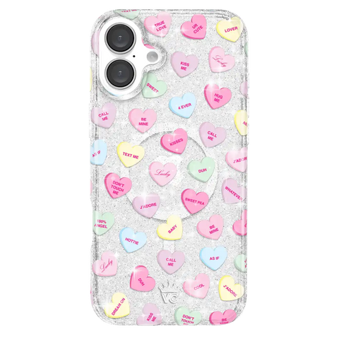 Sweet Hearts Glitter iPhone Case