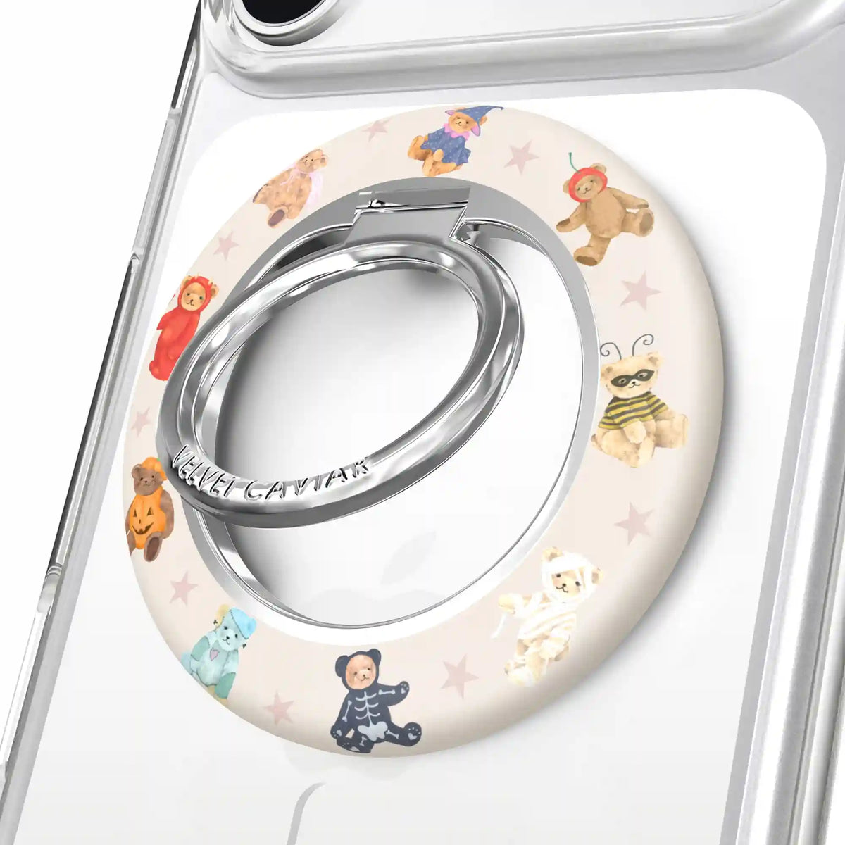 Teddy Scare Glitter MagSafe Grip Ring