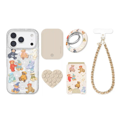 Teddy Scare Glitter iPhone Bundle Set