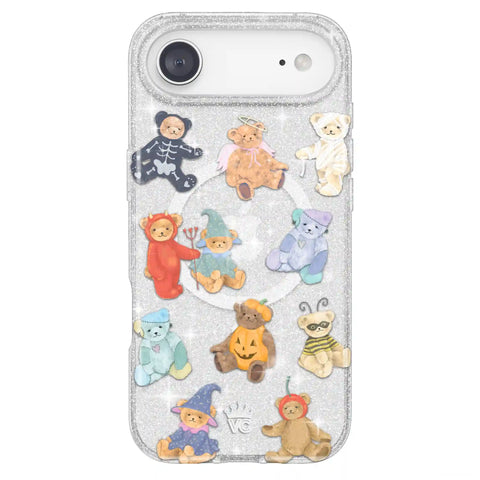 Teddy Scare Glitter iPhone Case