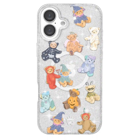 Teddy Scare Glitter iPhone Case