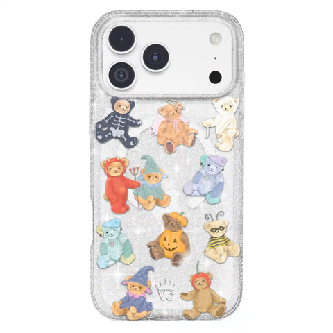 Teddy Scare Glitter iPhone Case