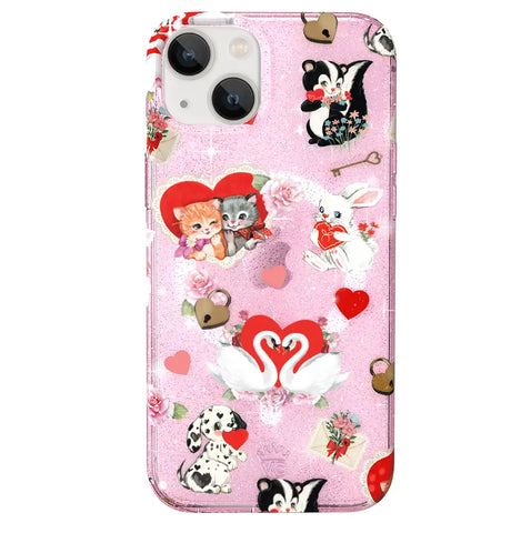 Love Letter Glitter iPhone Case