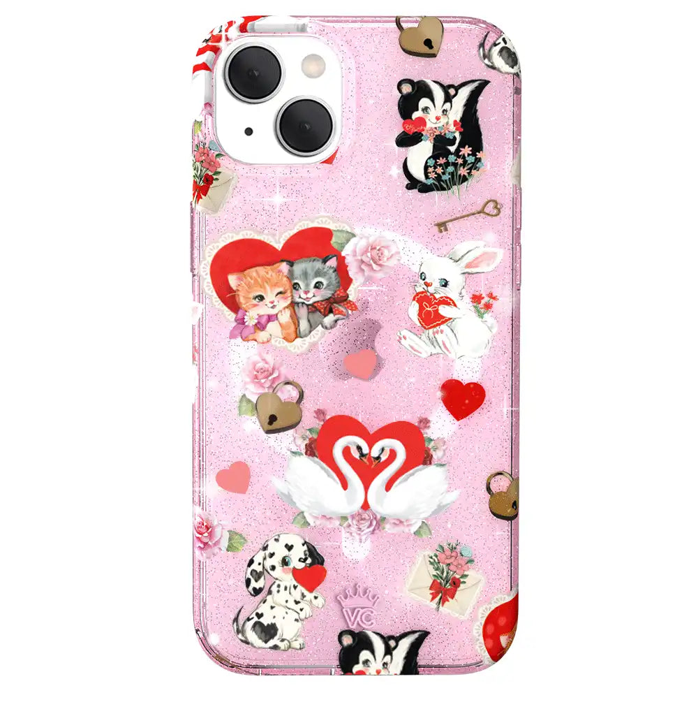 Love Letter Glitter iPhone Case
