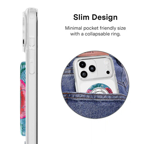 Groovy Floral MagSafe Grip Ring