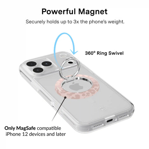 Nude Leopard MagSafe Grip Ring