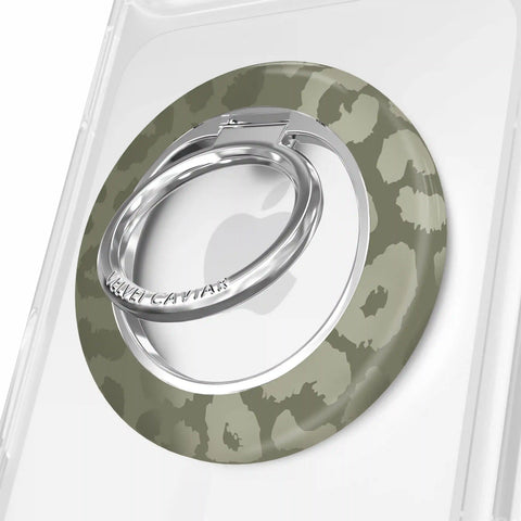 Olive Leopard MagSafe Grip Ring