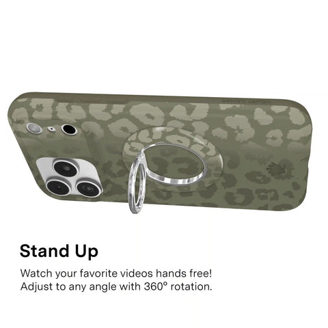 Olive Leopard MagSafe Grip Ring